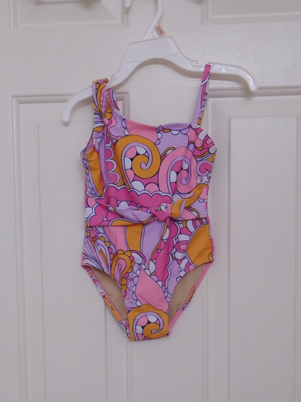 NWT 1pc Shade Critters Pink Orange Purple Retro Swirl Swimsuit sz 2t